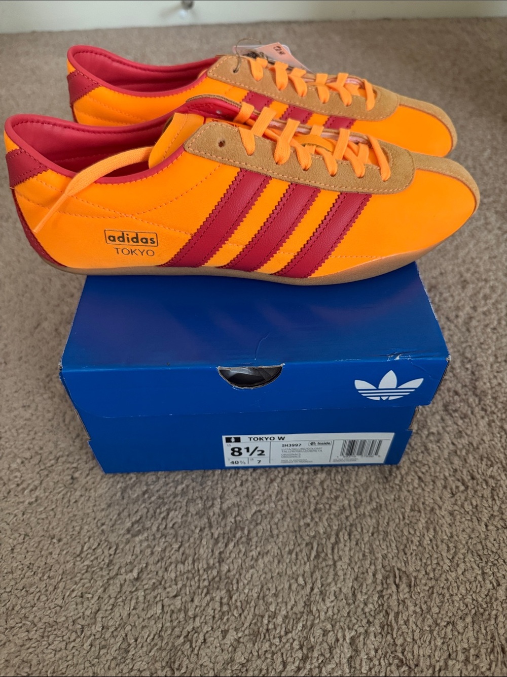 adidas Tokyo Orange and Red Retro Sneakers